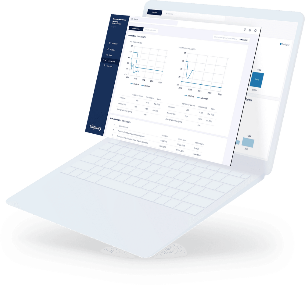 Altgency platform on laptop